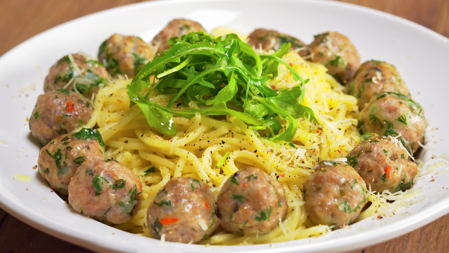 Spaghetti with meatballs