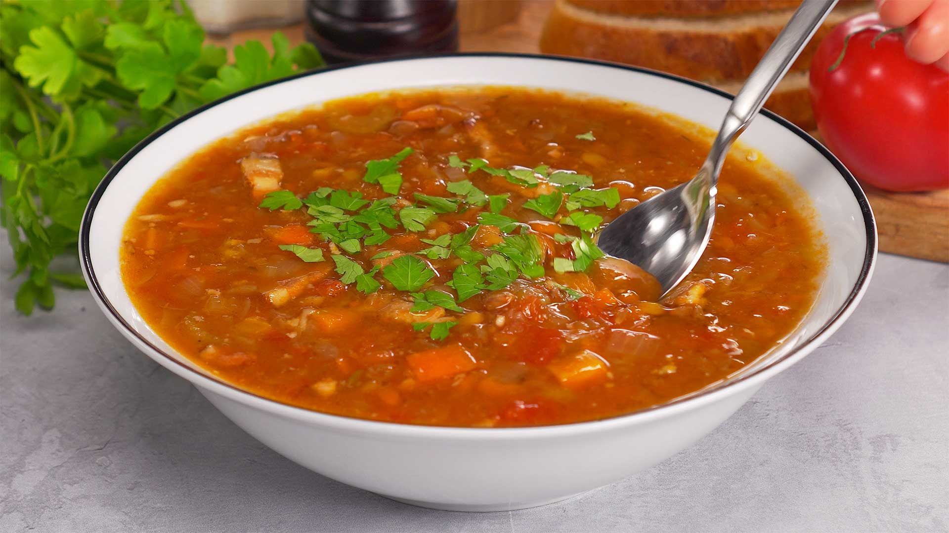 Суп из зеленой чечевицы рецепт с фото пошагово с