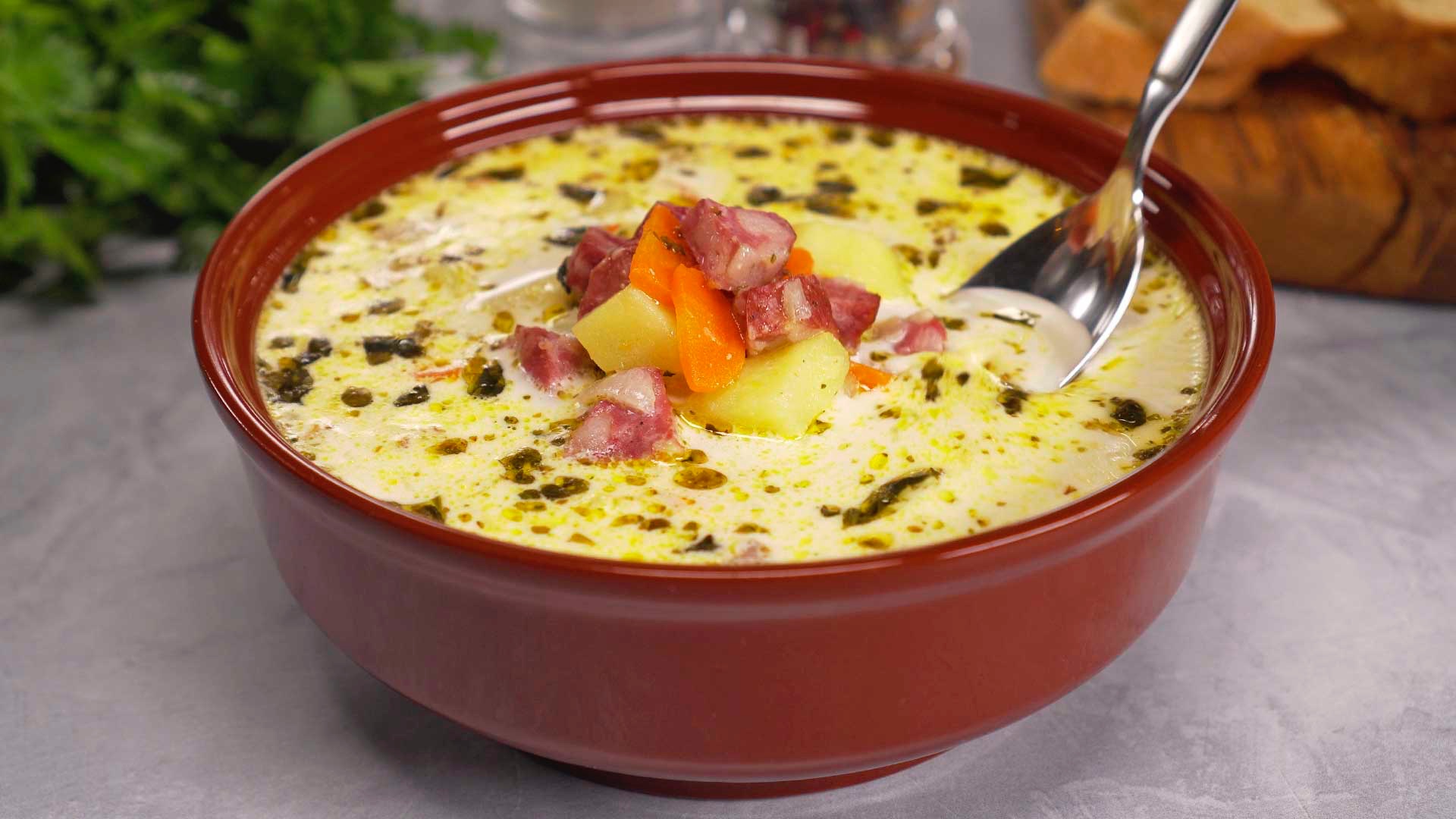 Картофельный суп по-польски. Рецепт от Всегда Вкусно!