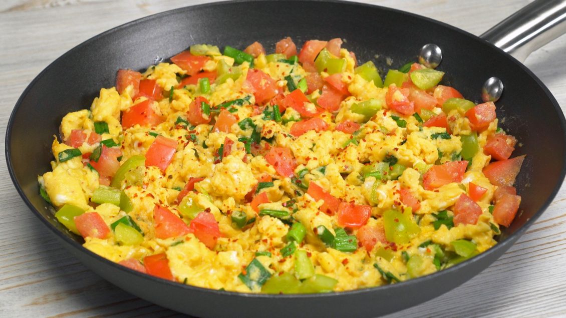 Как приготовить рецепт Рис с овощами и яйцом